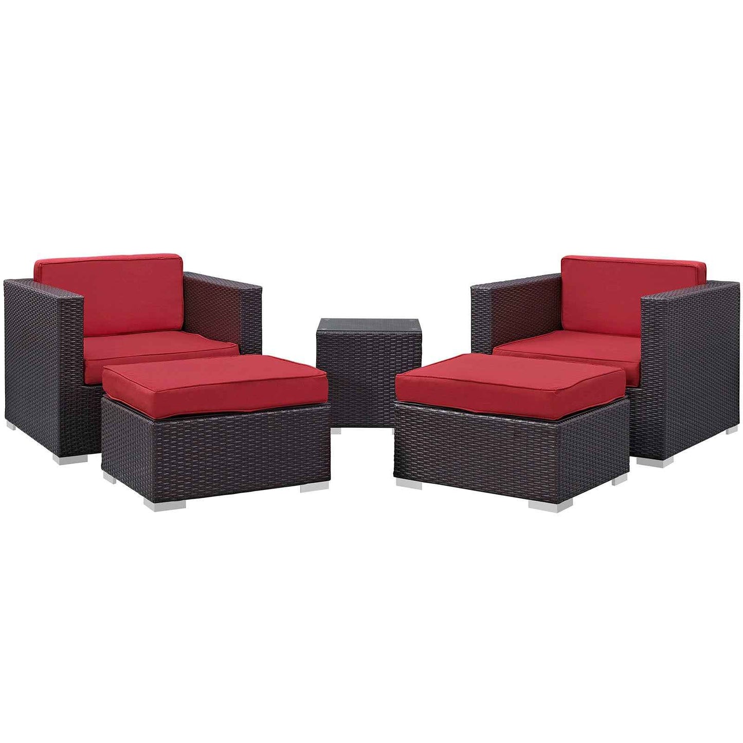 5-Piece Outdoor Sectional Set – Modern Patio Lounge