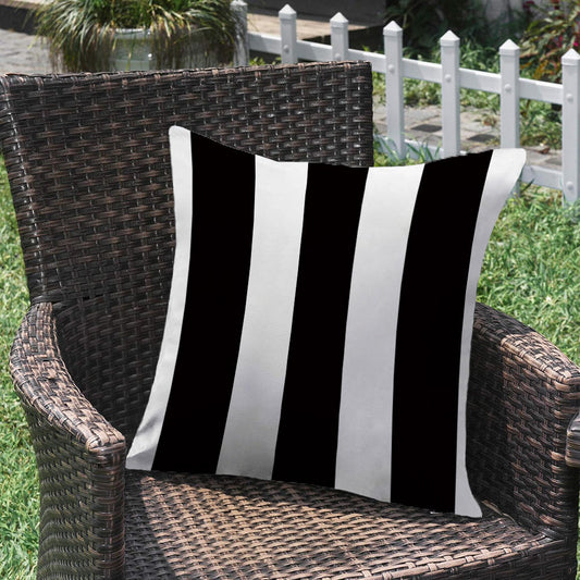 Waterproof Outdoor Throw Pillow (Striped/Wave Design)