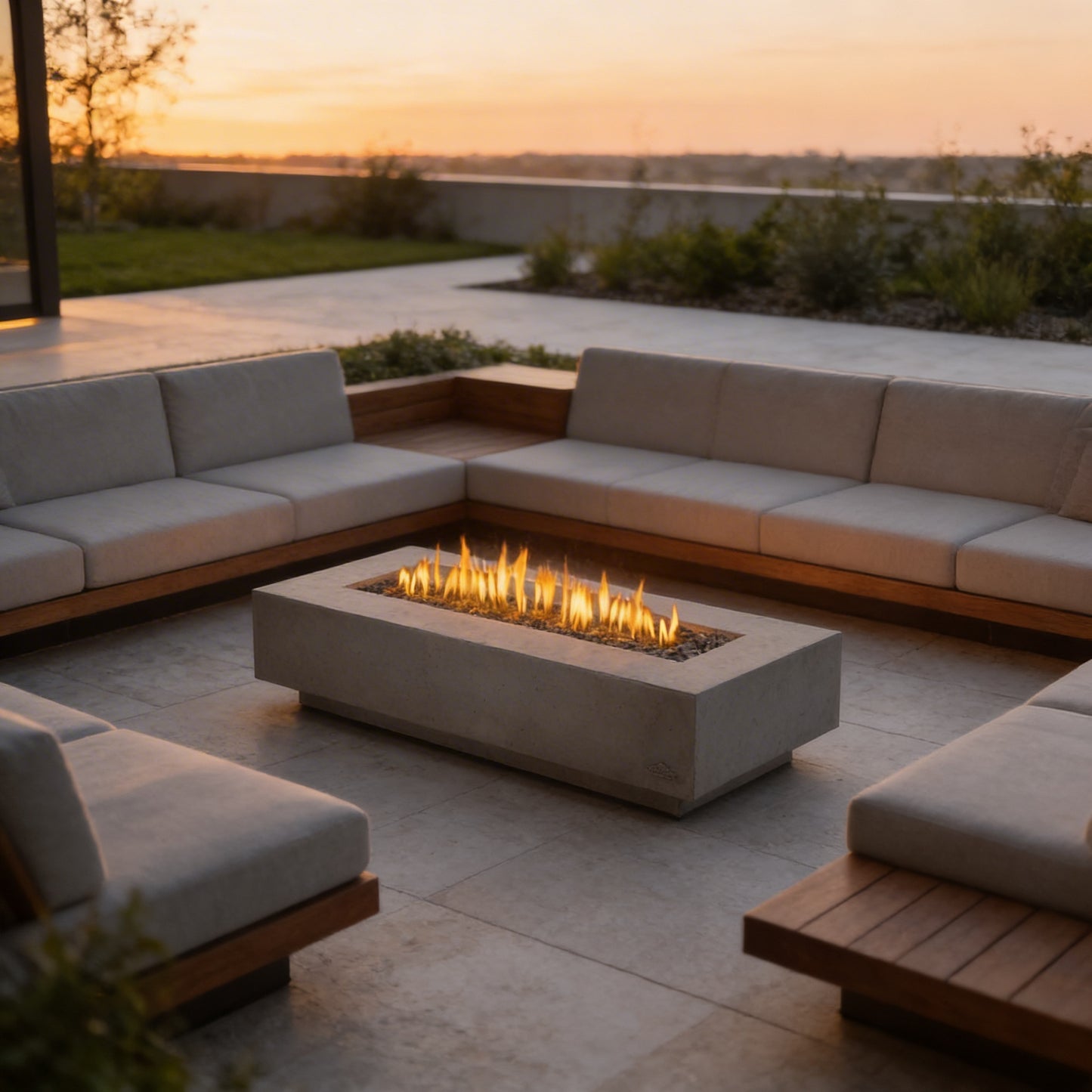 72" Outdoor Fire Table – Modern Patio Centerpiece