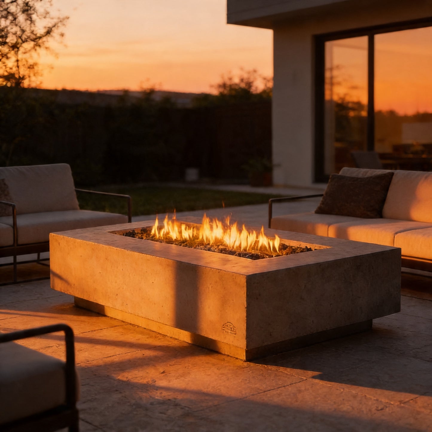 72" Outdoor Fire Table – Modern Patio Centerpiece