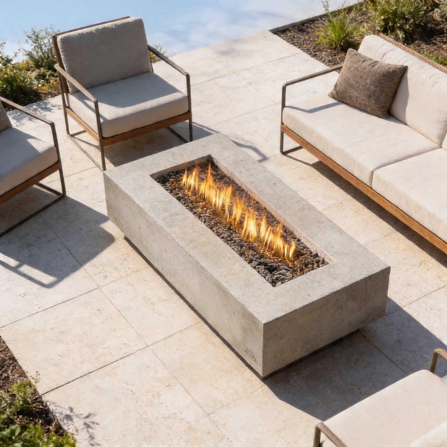 72" Outdoor Fire Table – Modern Patio Centerpiece
