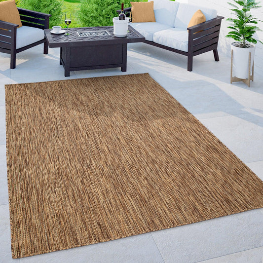 All-Weather Outdoor Rug – Earth Tone Textured Weave